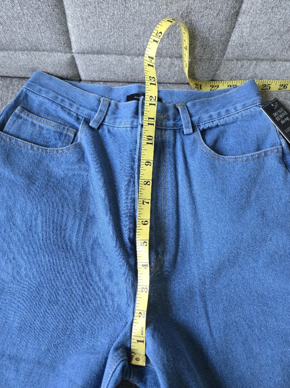 JLUXLABEL | Medium Wash Roesia Jeans In Blue Size 25 - Picture 15 of 16